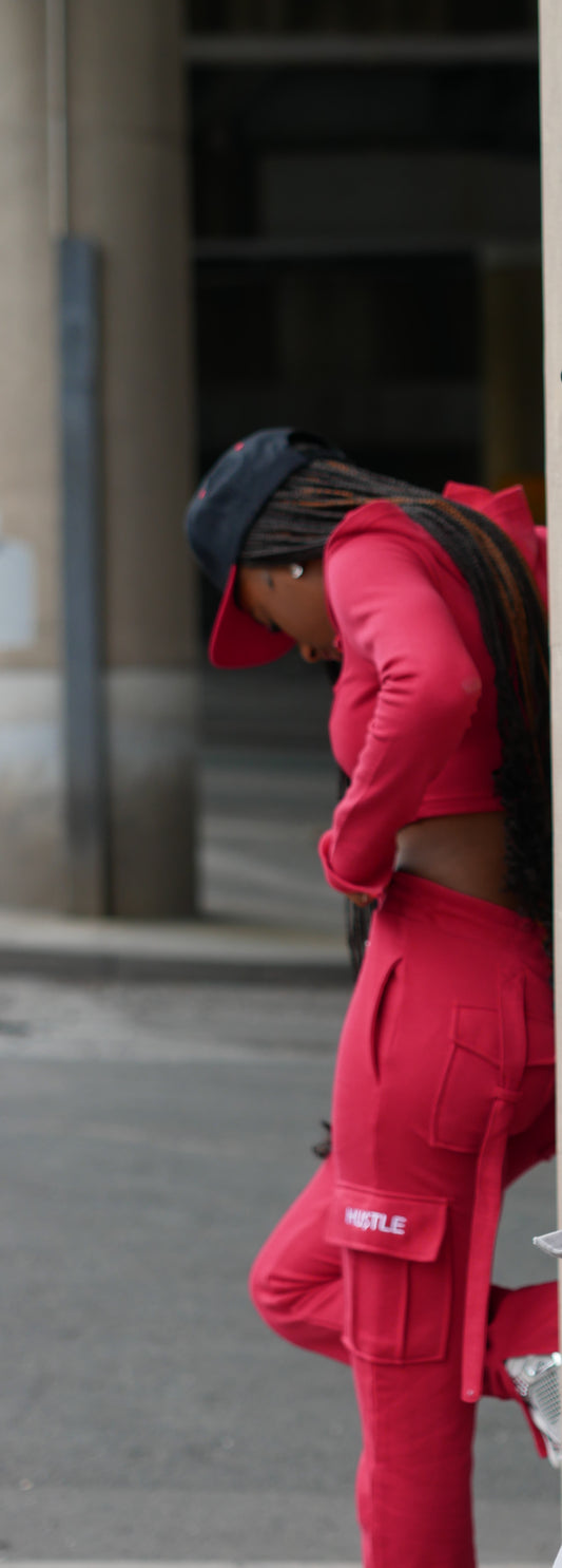 Silent Hustle Female Cargo Tracksuit image 1