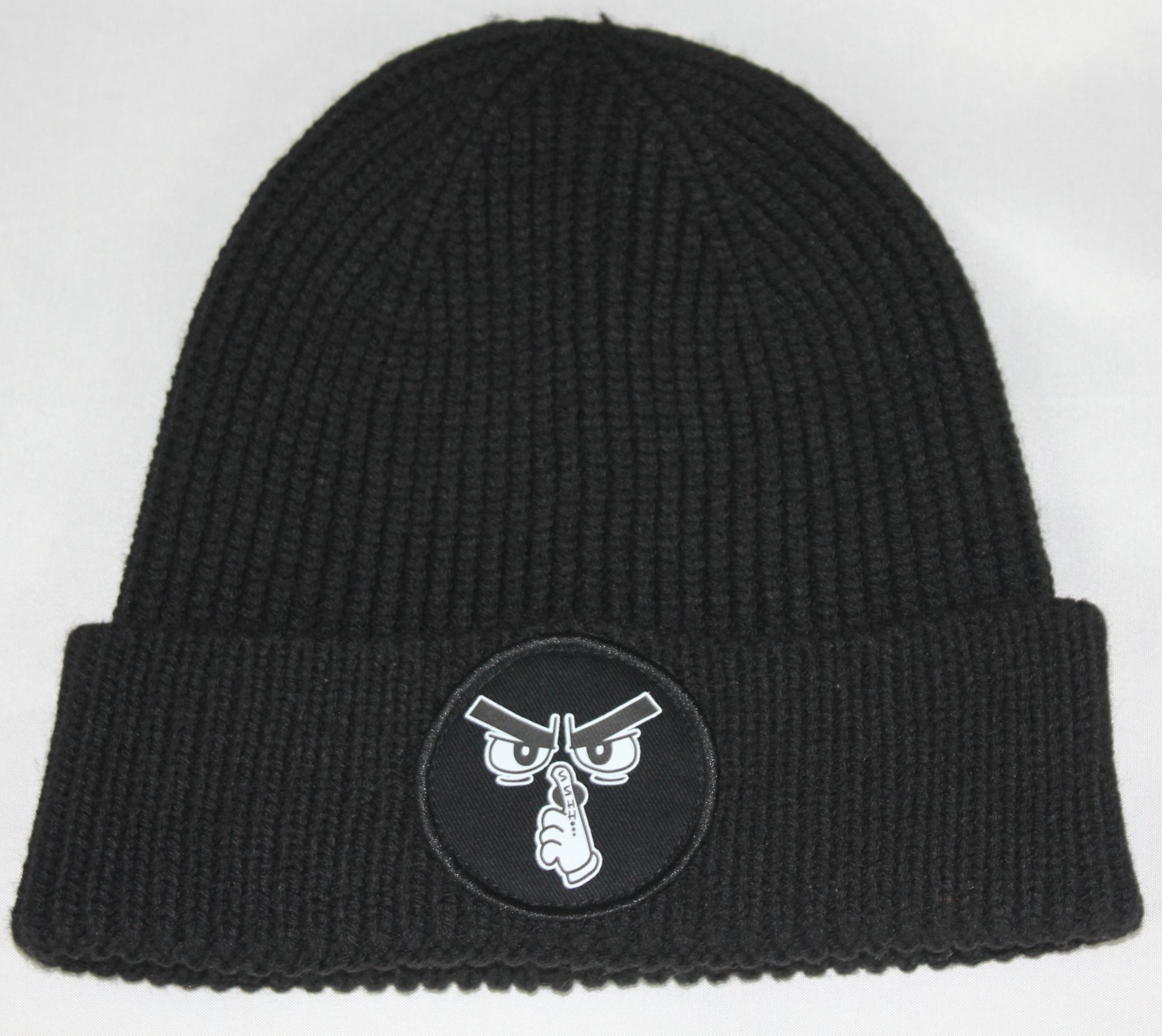 Shhh Circle Patch Beanie image 4