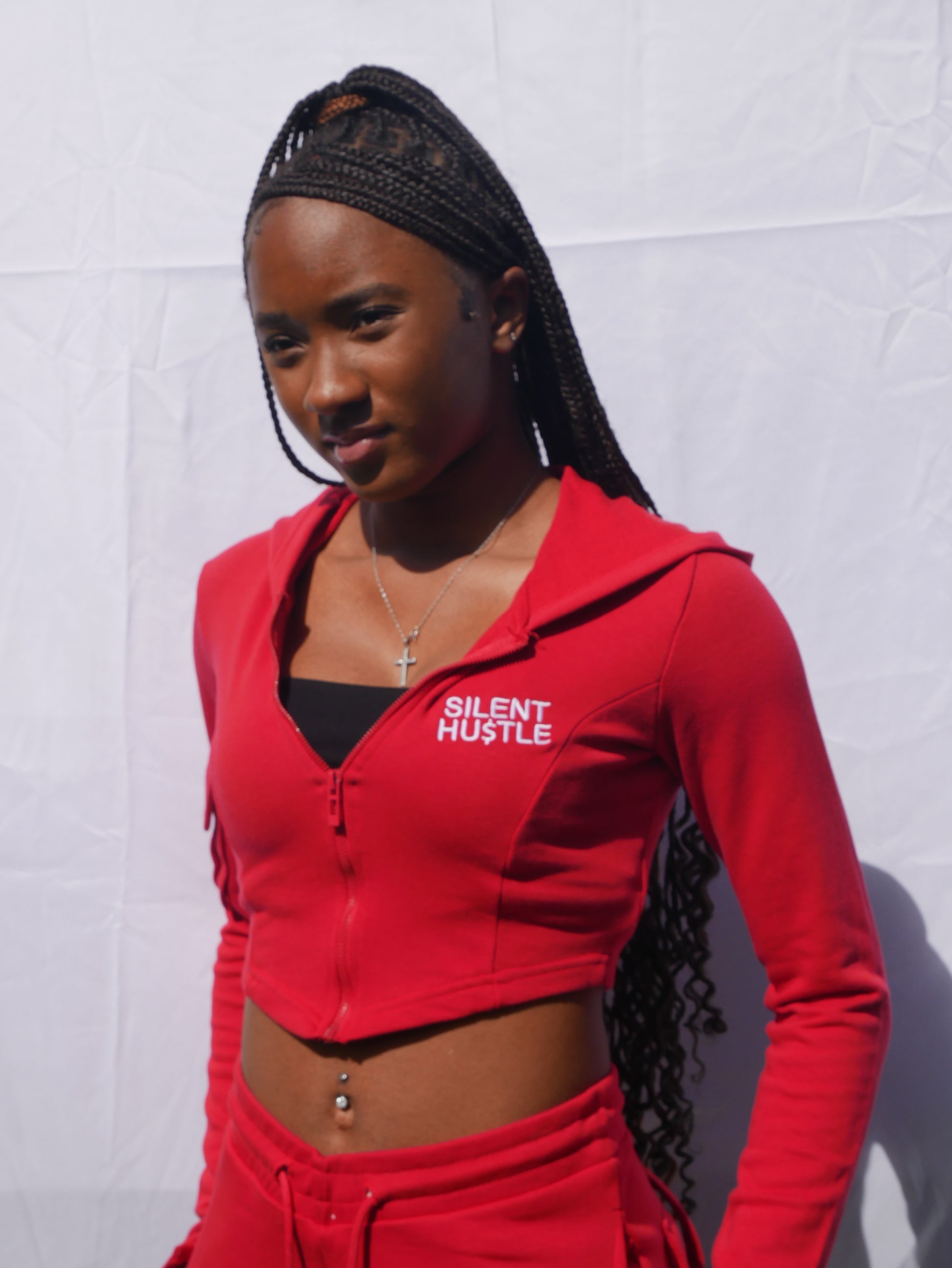 Silent Hustle Female Cargo Tracksuit image 2