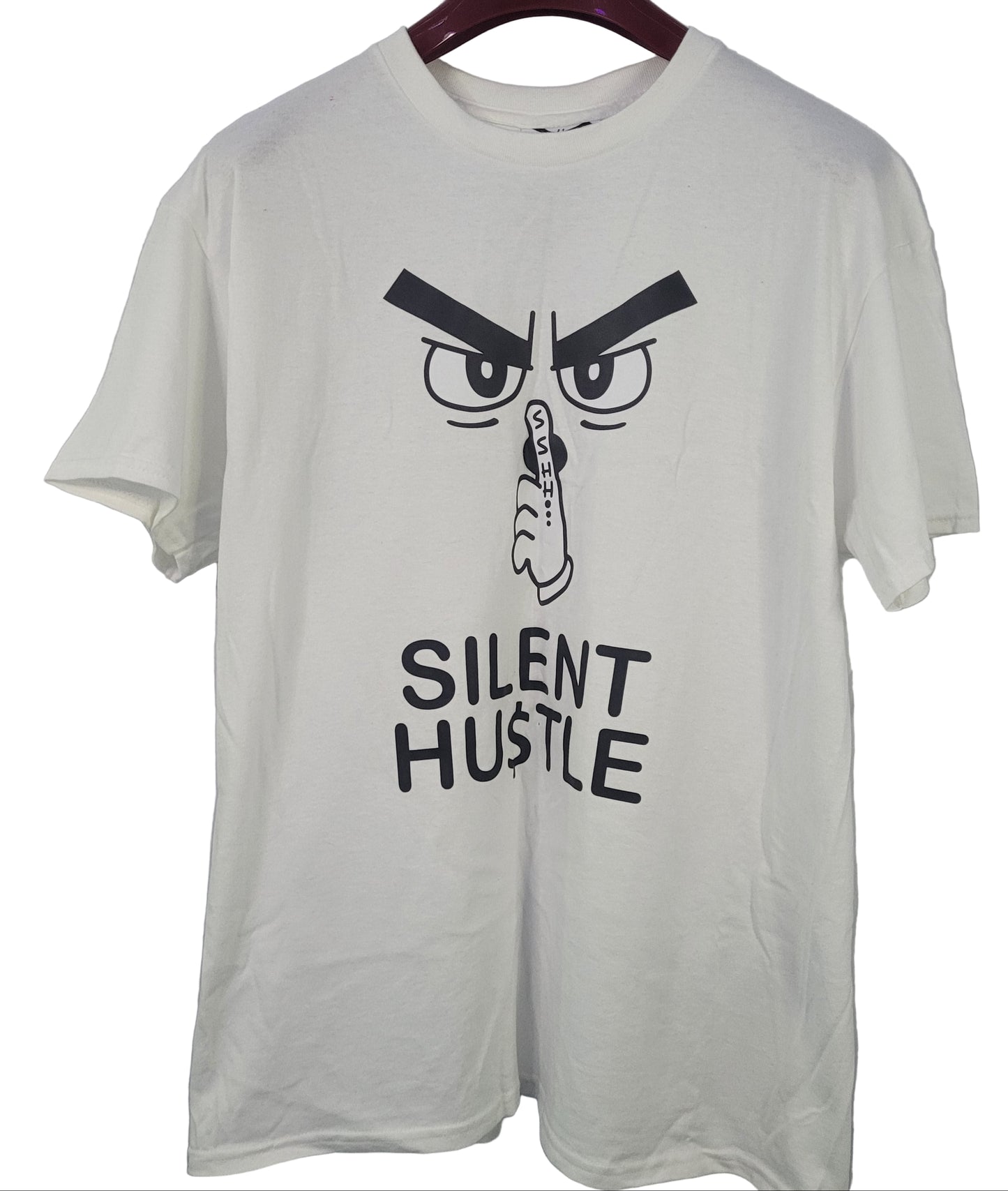 Silent Hustle Bold Logo Tee – Heavy Cotton