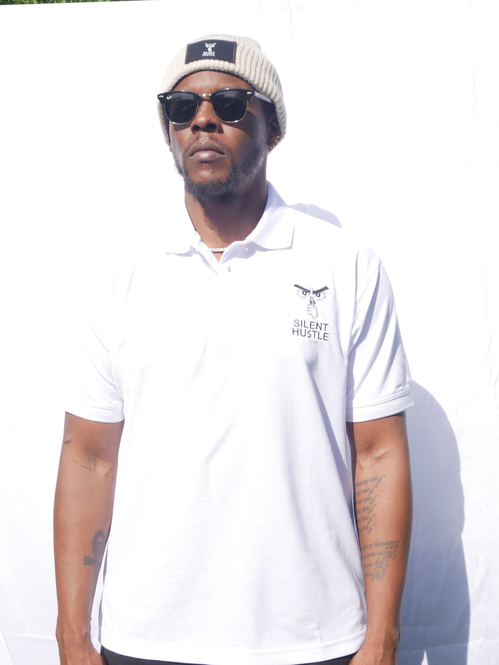 Classic Silent Hustle Embroidered  Polo image 0