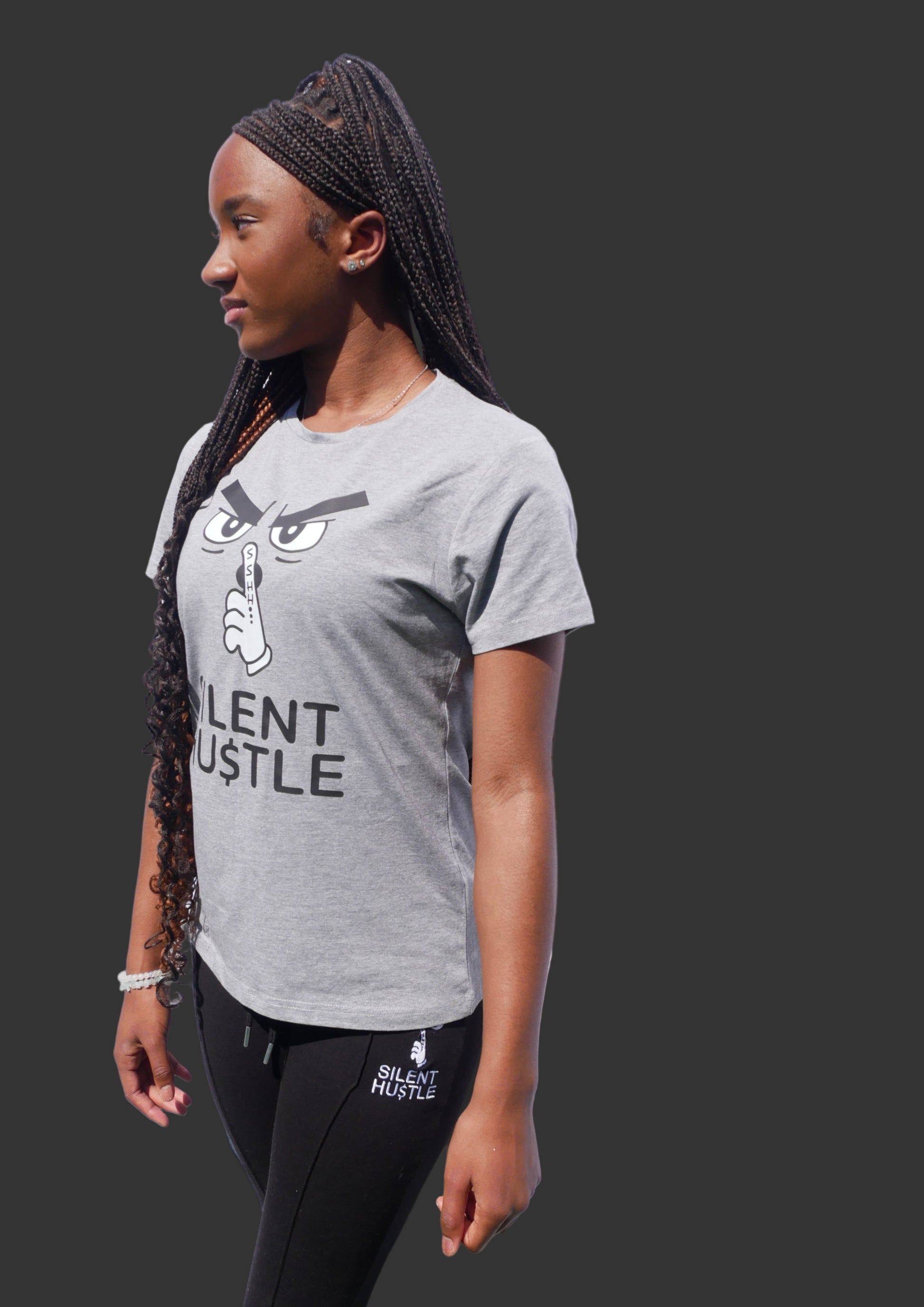 Ladies Iconic Silent Hustle Skinny fit T-shirt image 0