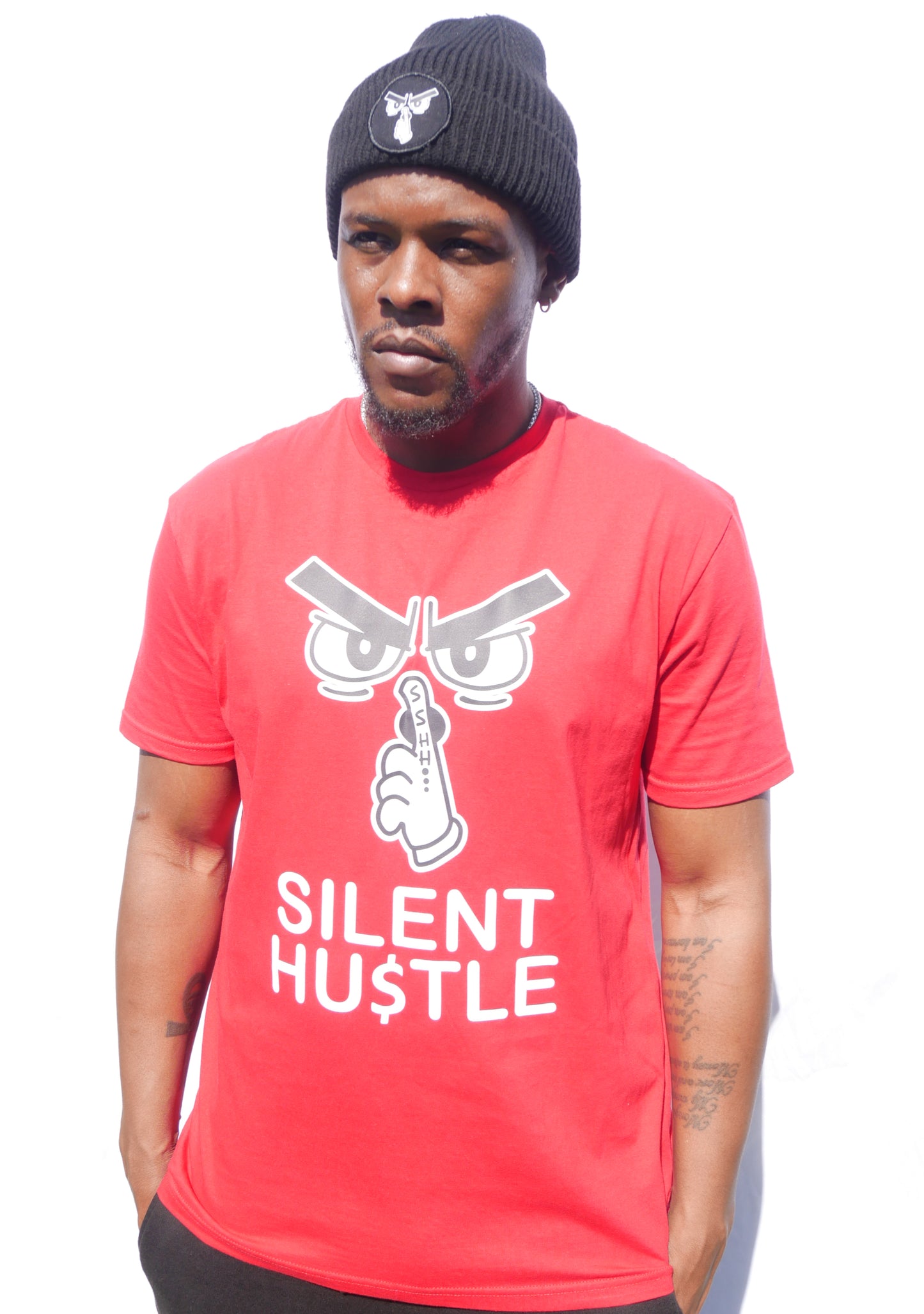 Silent Hustle Heavy T (Big logo) image 6