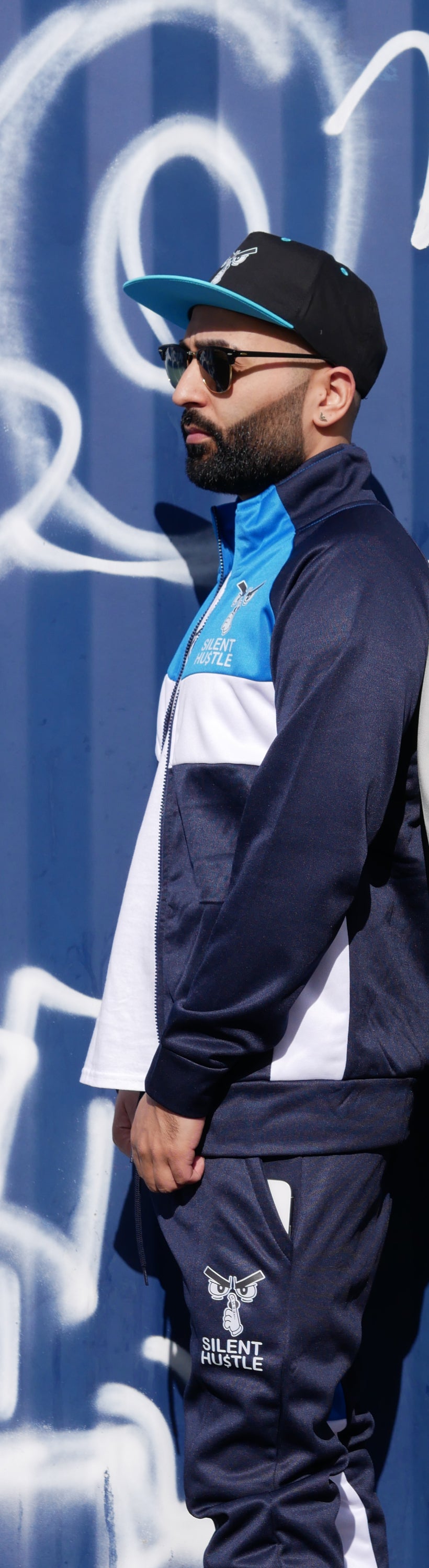 Silent Hustle Zip Through Collared Tracksuit image 2