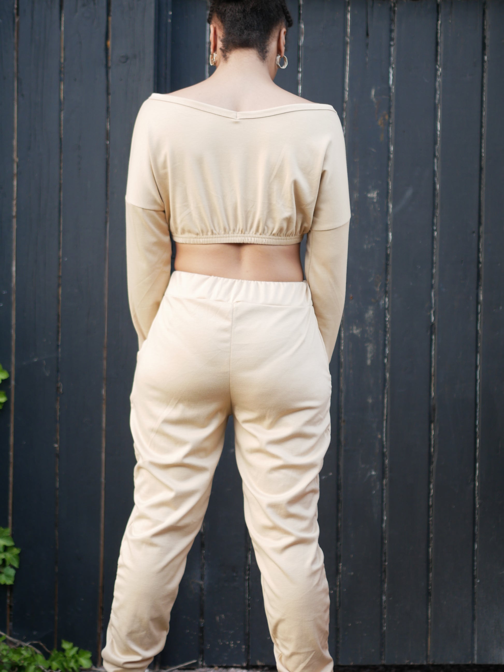 Silent Hustle V-Neck Crop Suit image 5