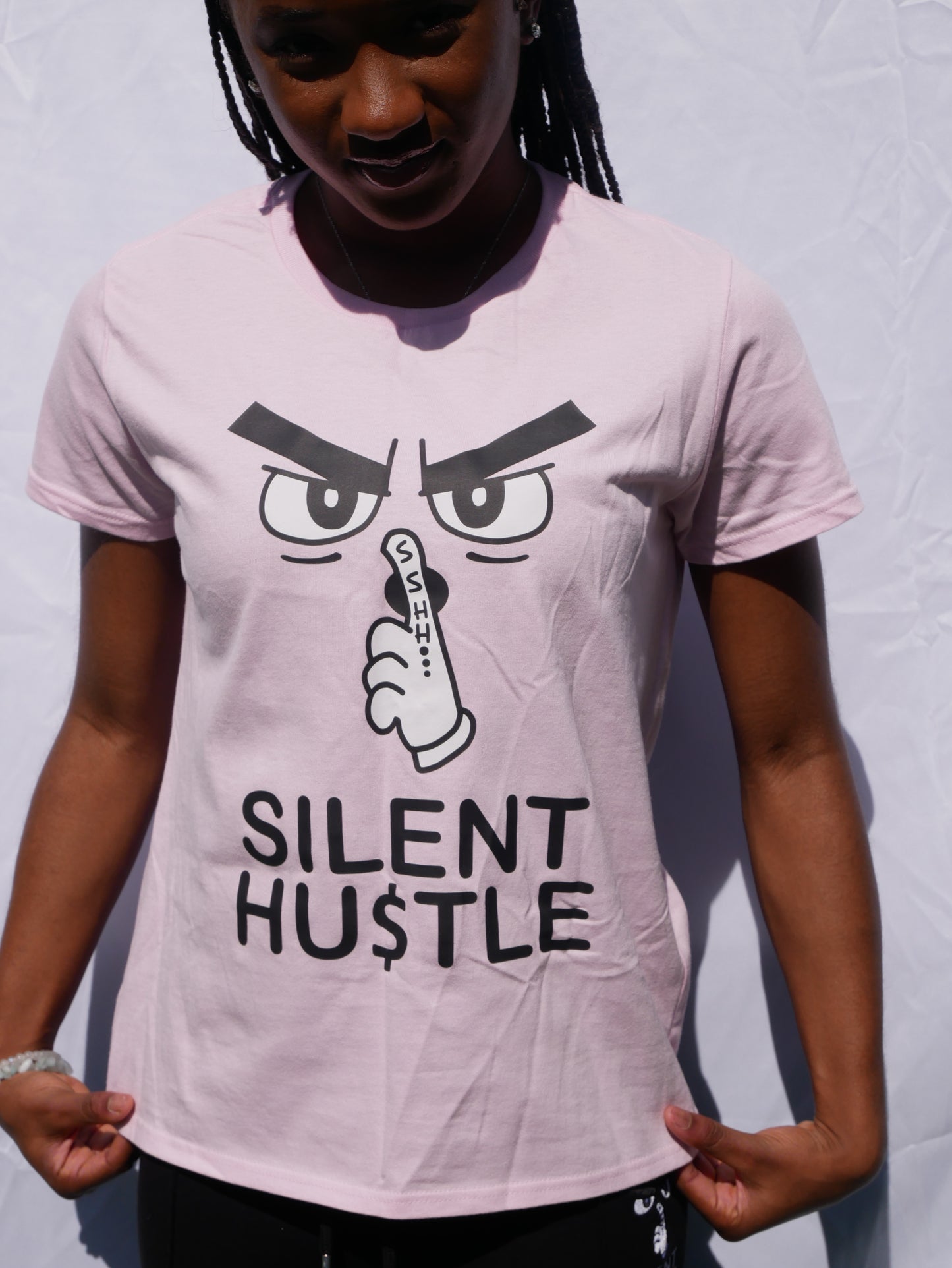 Ladies 'Heavy Cotton' Silent Hustle T image 4