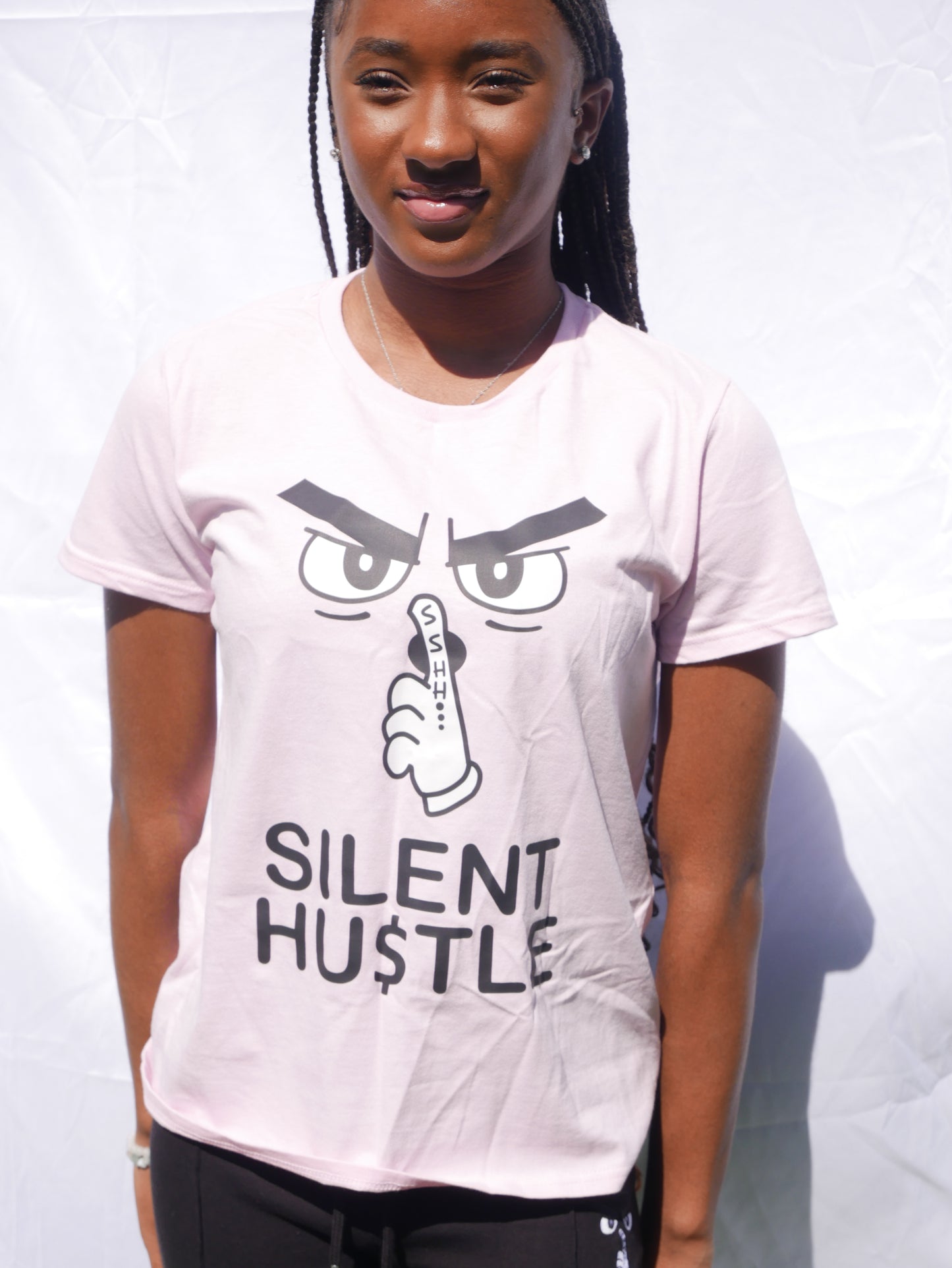 Ladies 'Heavy Cotton' Silent Hustle T image 3