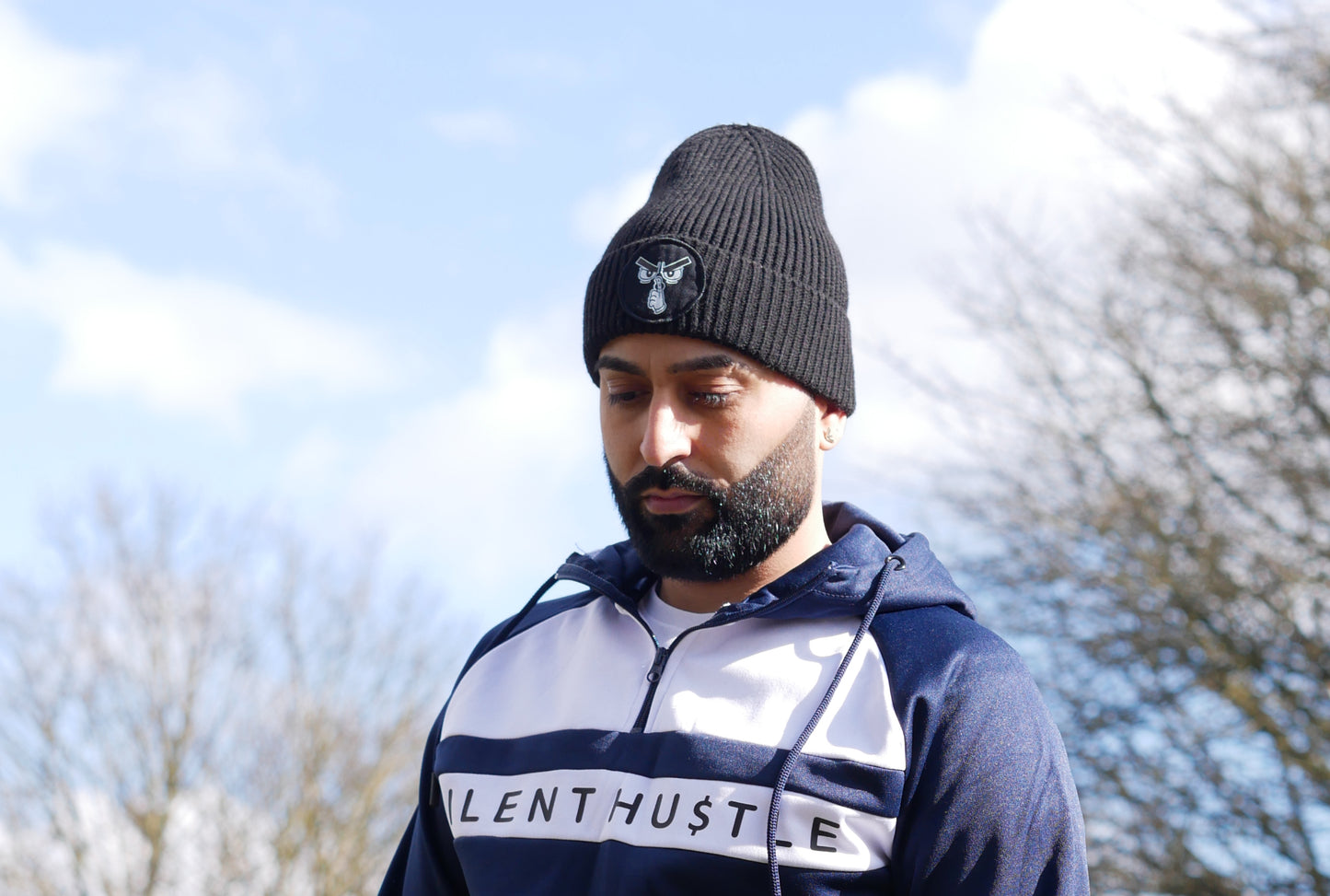 Shhh Circle Patch Beanie image 1