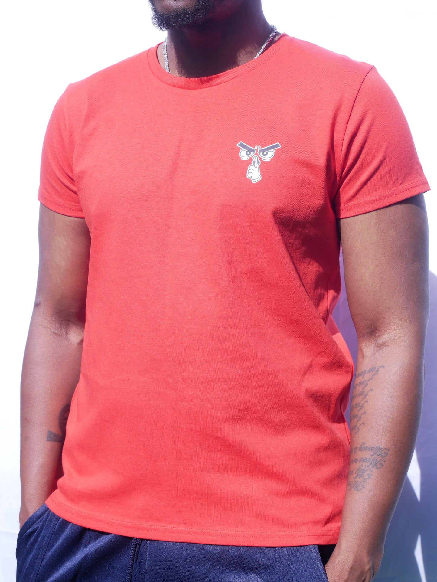 Silent Hustle ' small' logo Heavy cotton T-Shirt image 1