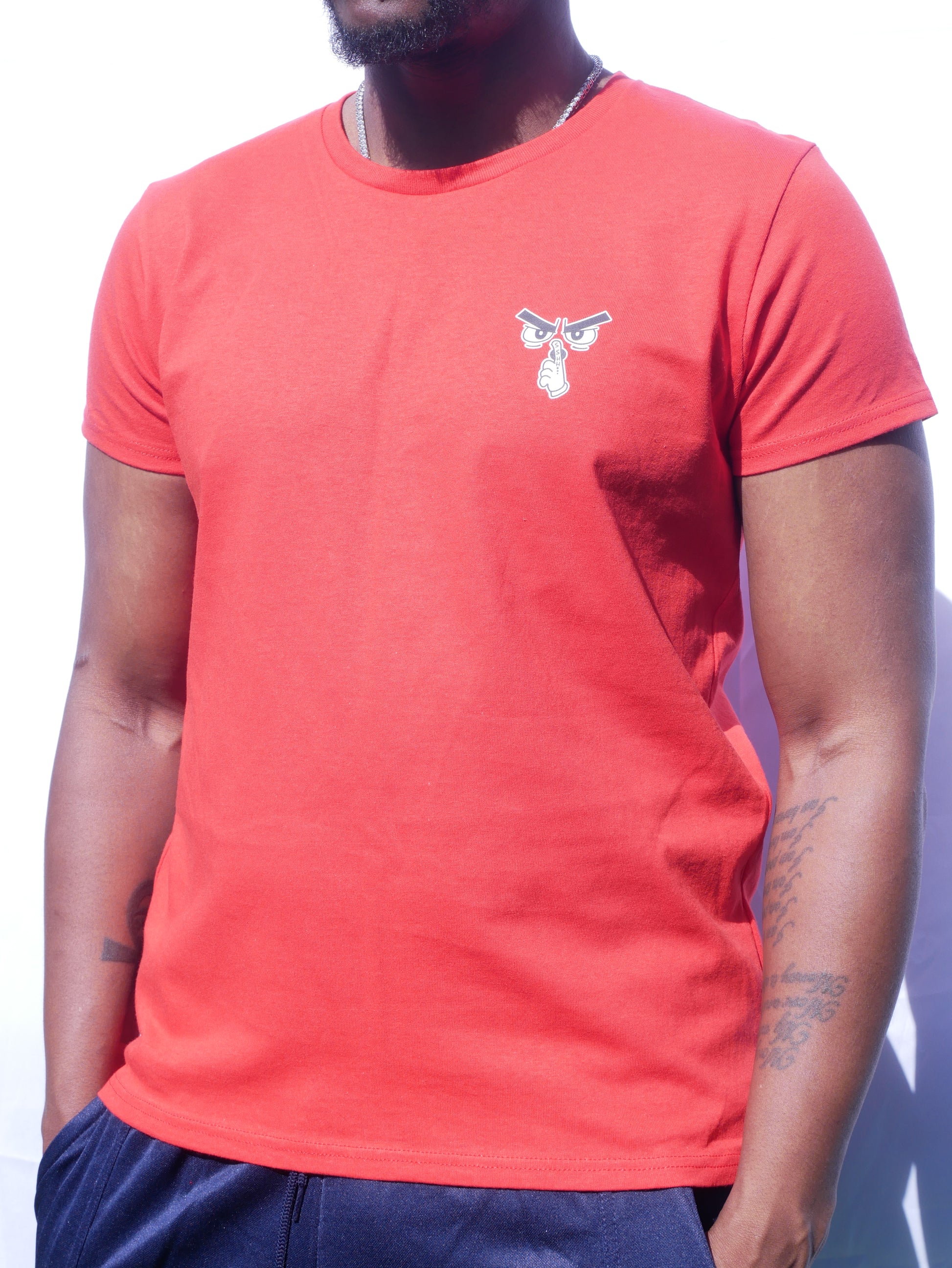 Silent Hustle ' small' logo Heavy cotton T-Shirt image 1