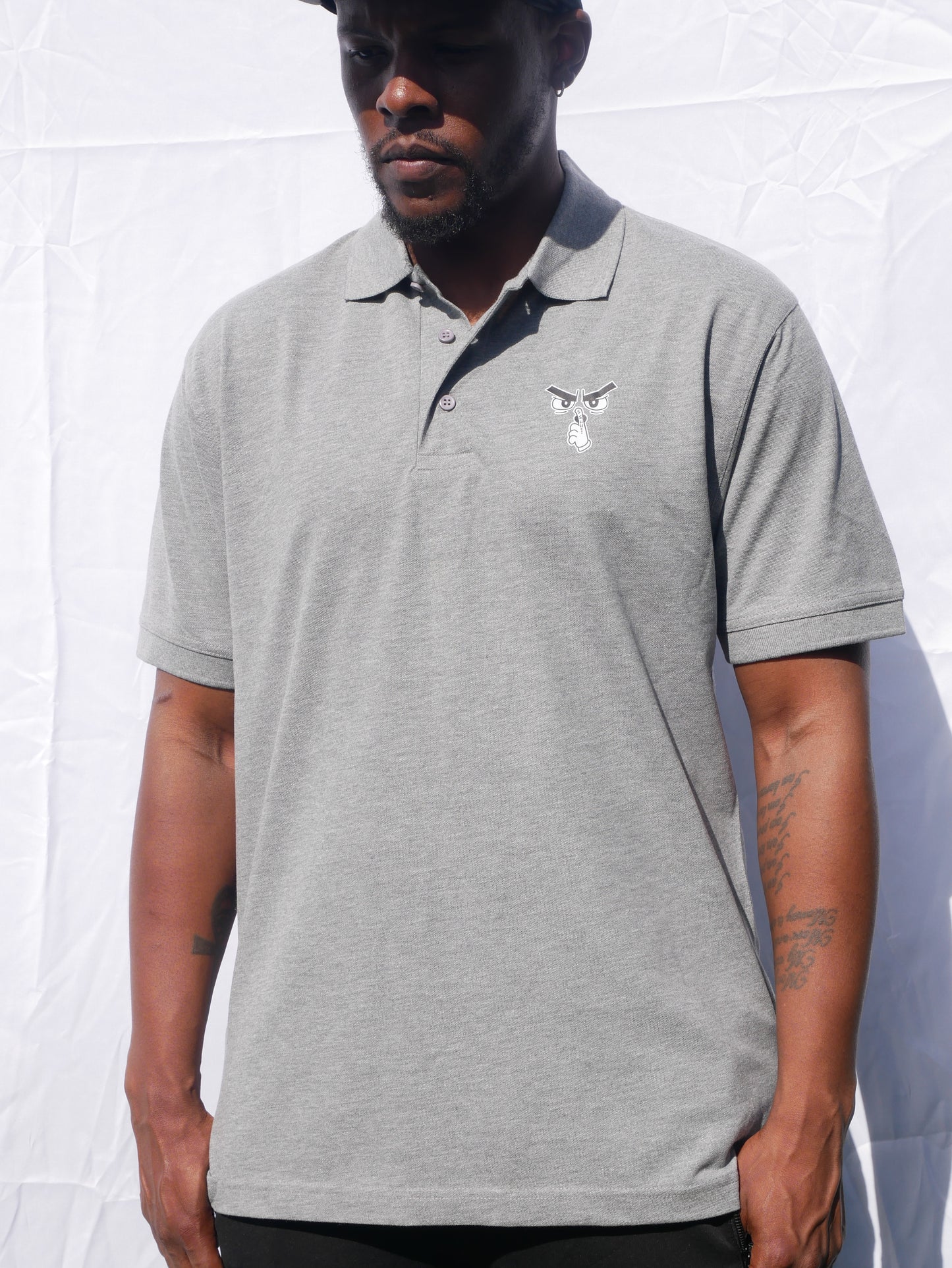 Classic Silent Hustle Print  Polo image 0