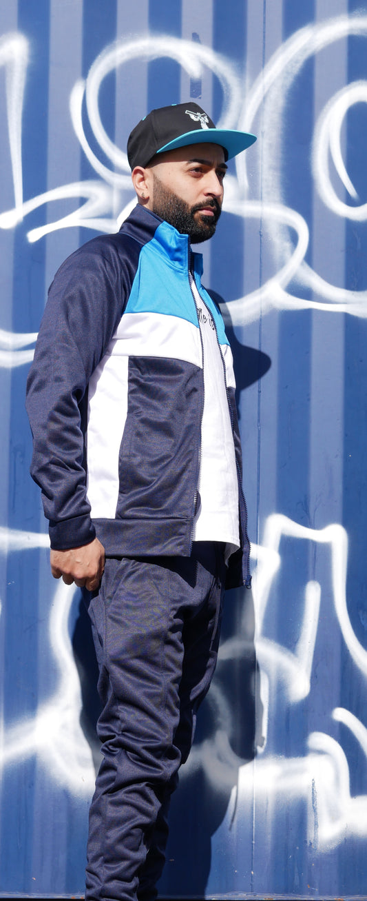 Silent Hustle Zip Through Collared Tracksuit image 1