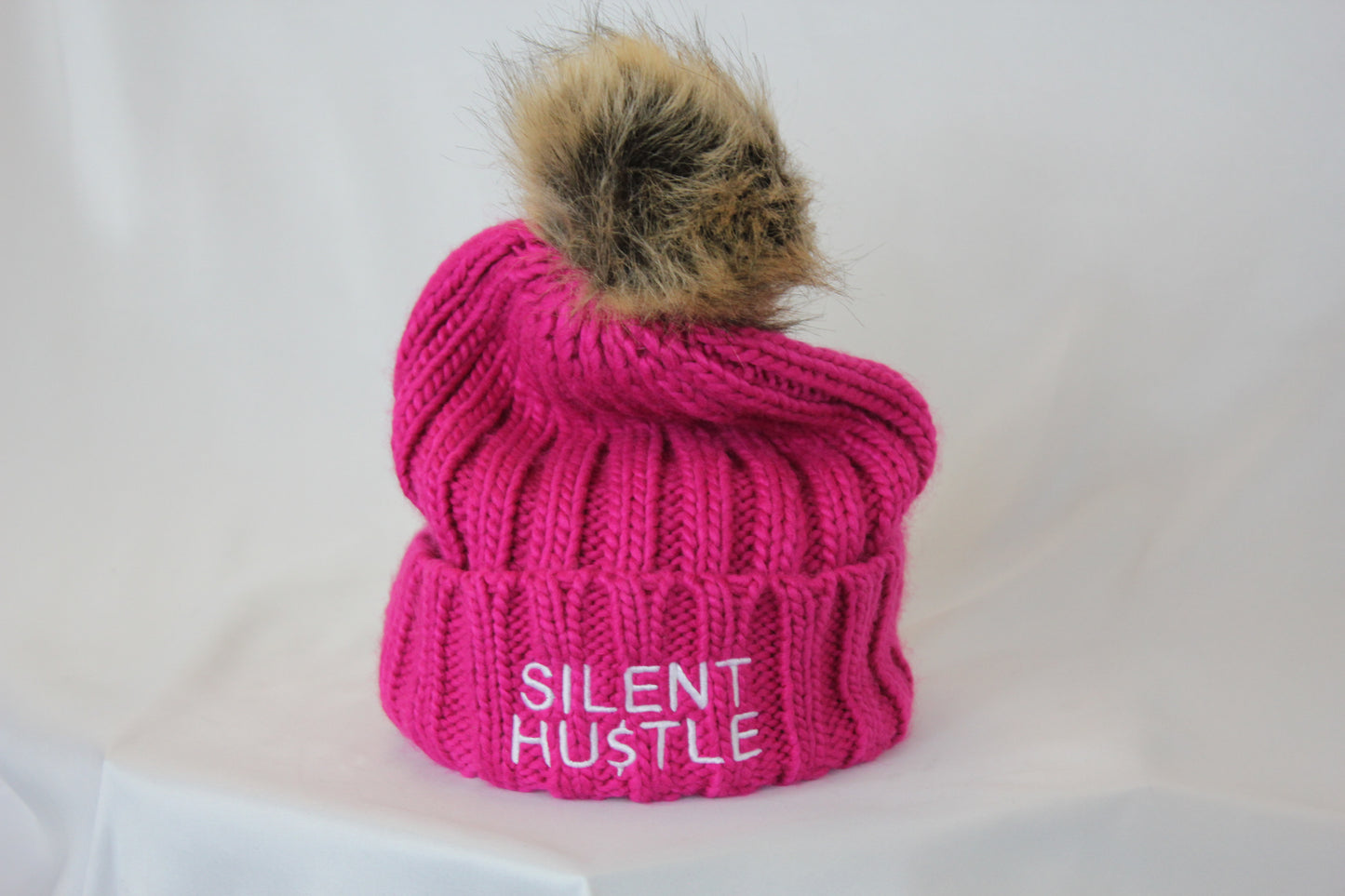 Silent Hustle Fur Pop Pom