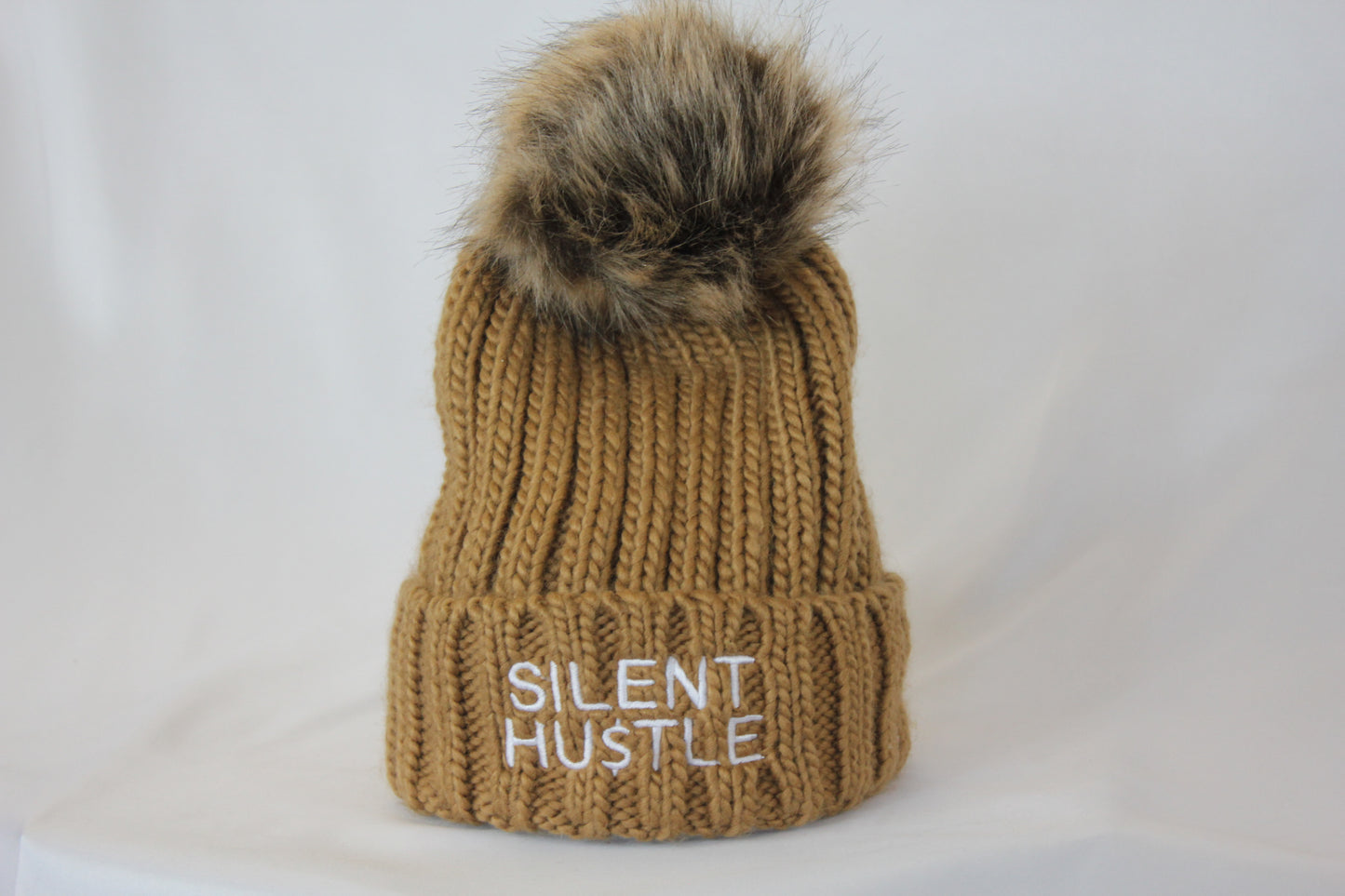Silent Hustle Fur Pop Pom